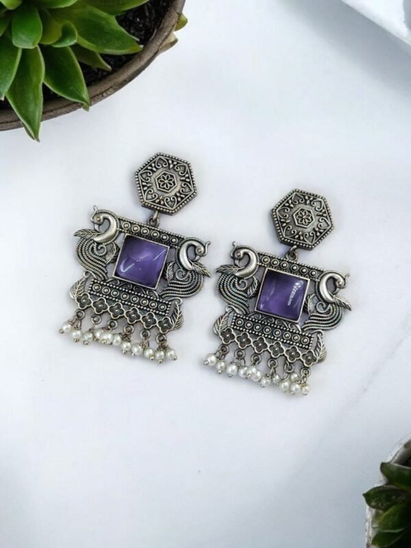 Dangler Peacock Earrings