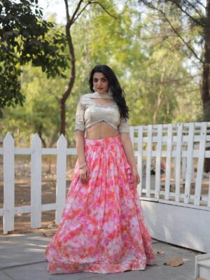 Georgette Lehengas