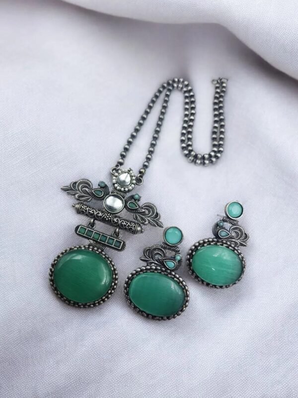 Silver Replica Pendant Set
