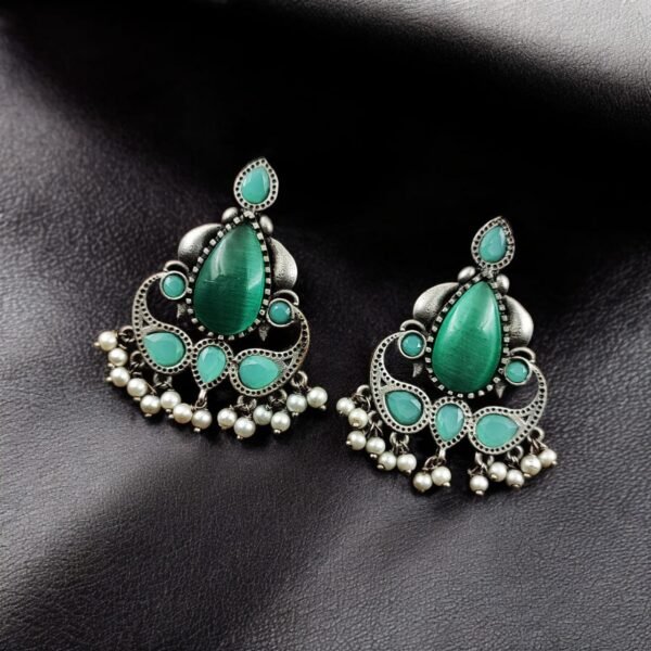 Stone Stud Earrings