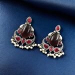 Stone Stud Earrings