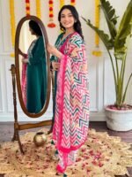 Chanderi Embroidered Kurta Set