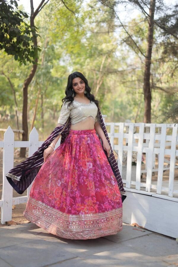 Georgette Lehengas