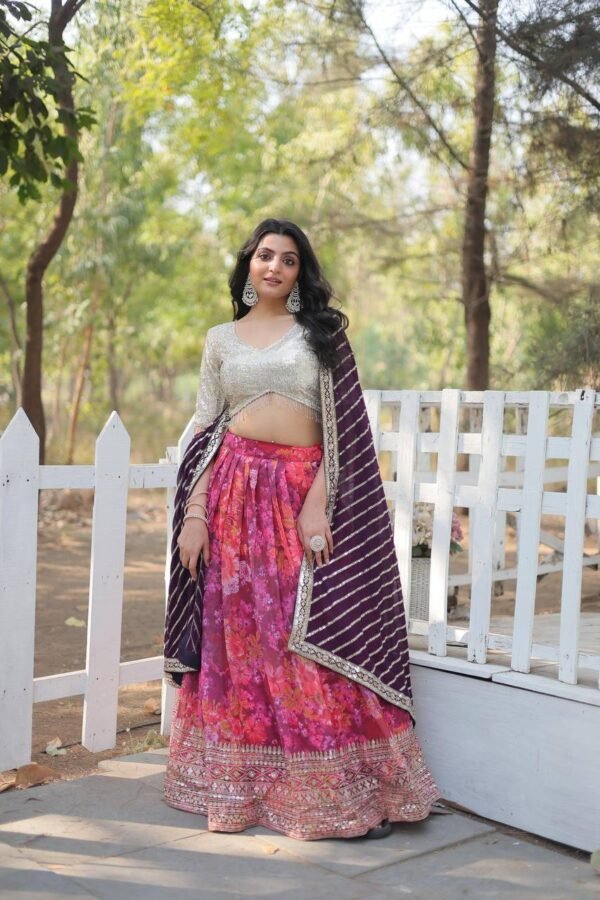 Georgette Lehengas