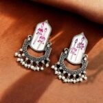 Hand-Painted Dangler Earrings
