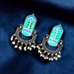 Hand-Painted Dangler Earrings