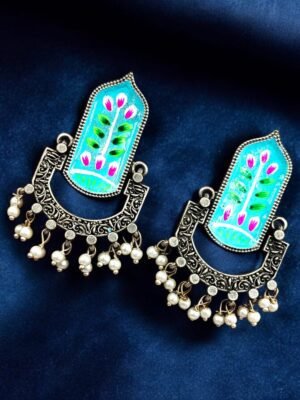 Hand-Painted Dangler Earrings