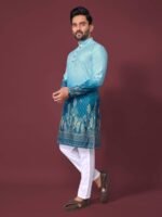 Multicolour Mens Kurta