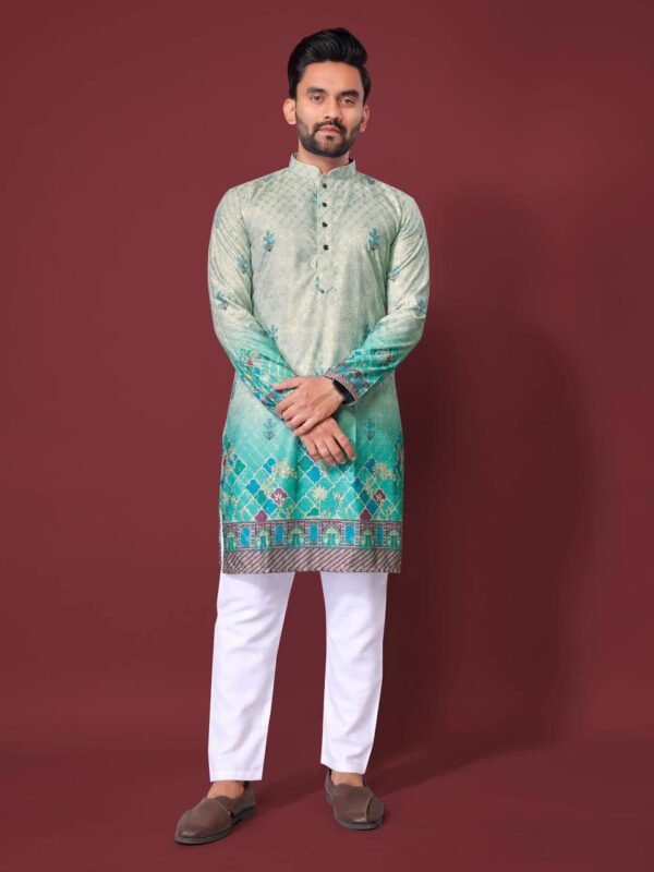 Multicolour Mens Kurta