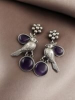 Monalisa Stone Flower Stud Earrings