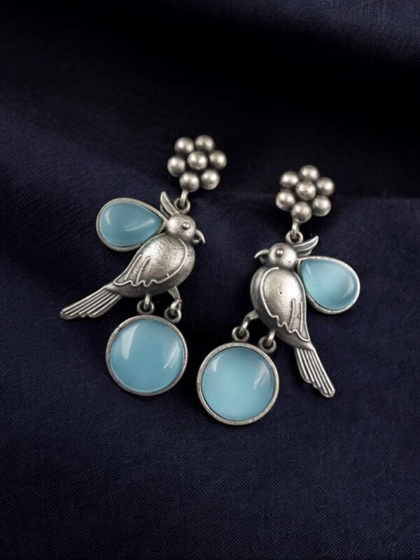 Monalisa Stone Flower Stud Earrings