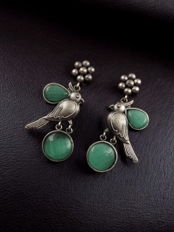 Monalisa Stone Flower Stud Earrings