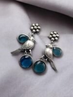 Monalisa Stone Flower Stud Earrings