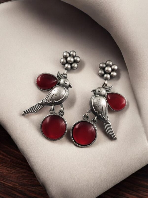 Monalisa Stone Flower Stud Earrings