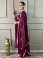 Vichitra Silk Kurta Set