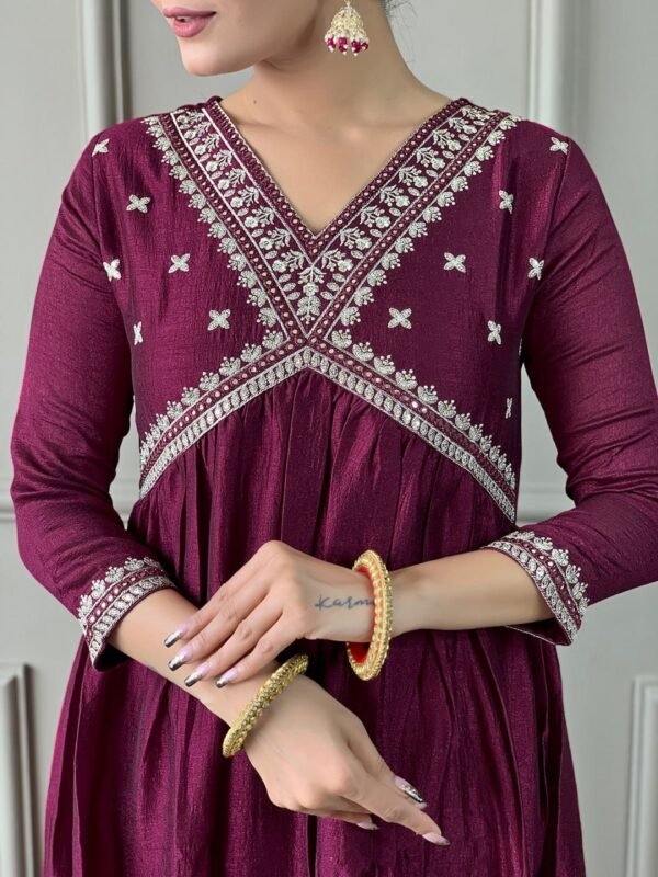 Vichitra Silk Kurta Set