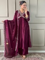 Vichitra Silk Kurta Set